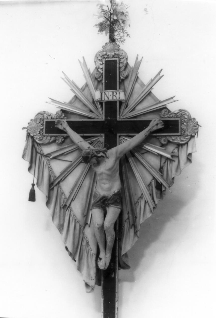 croce processionale - bottega emiliana (prima metà sec. XIX)