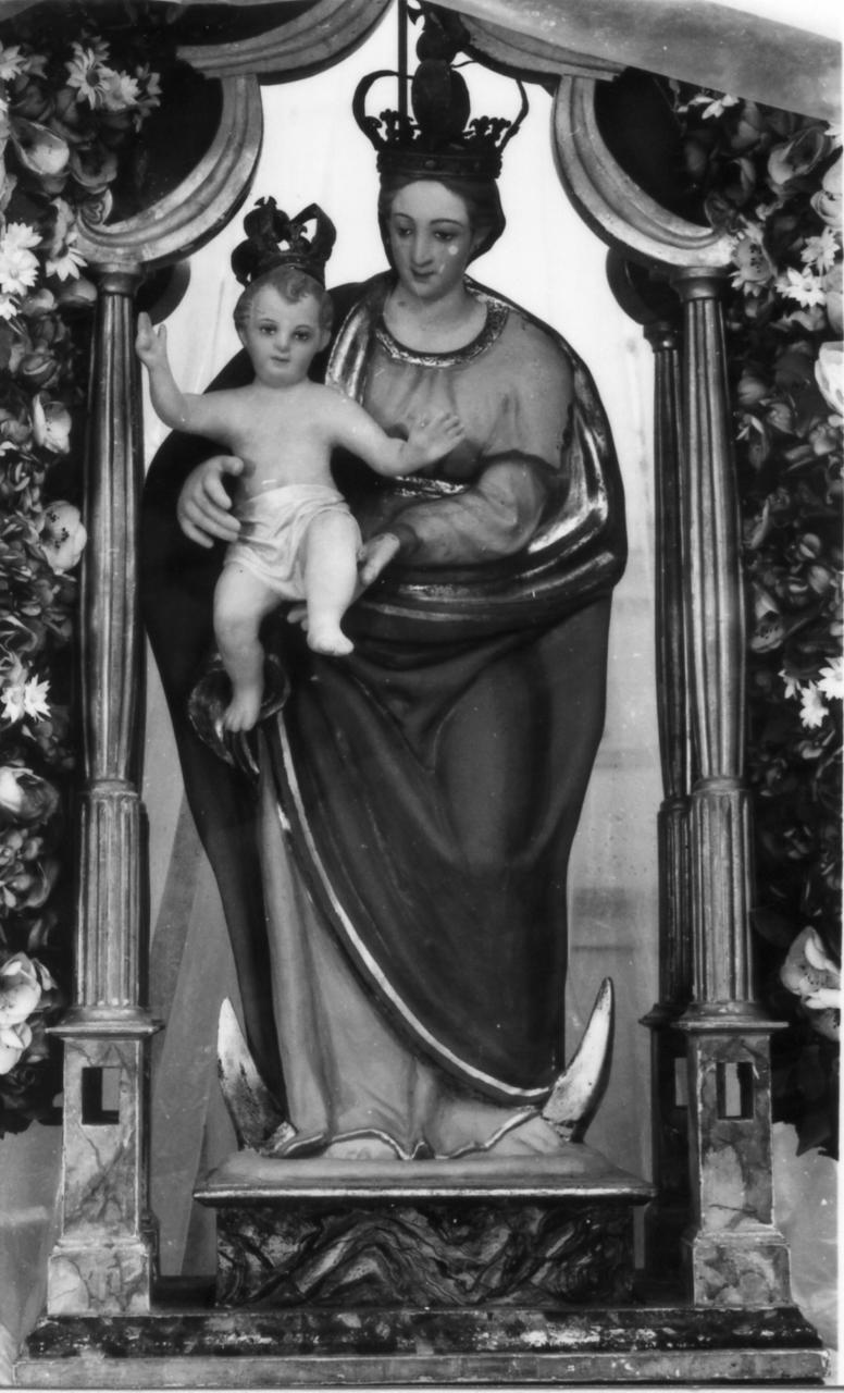 Madonna con Bambino (scultura) - bottega emiliana (inizio sec. XVIII, sec. XIX)