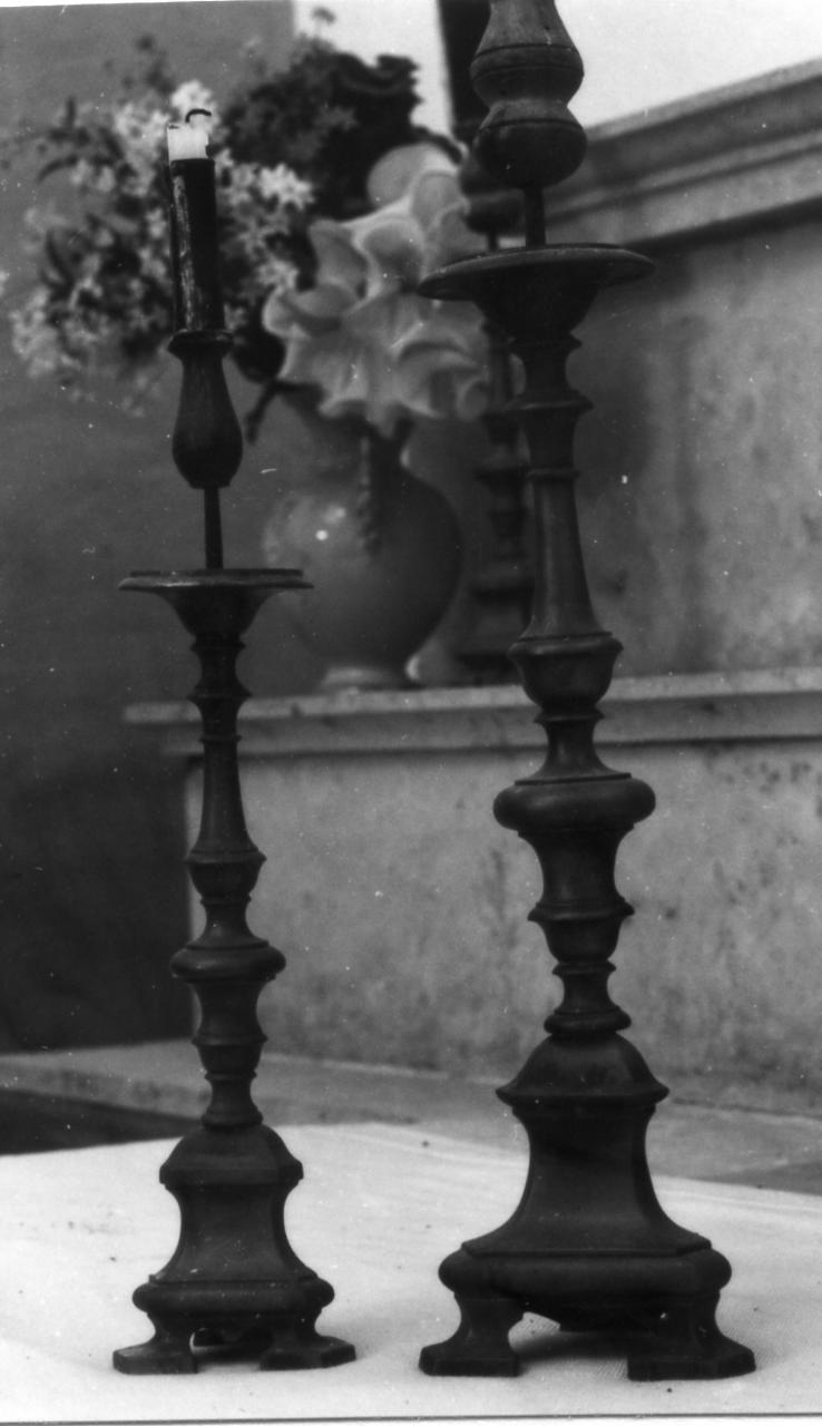 candeliere, serie - bottega bolognese (seconda metà sec. XVIII)