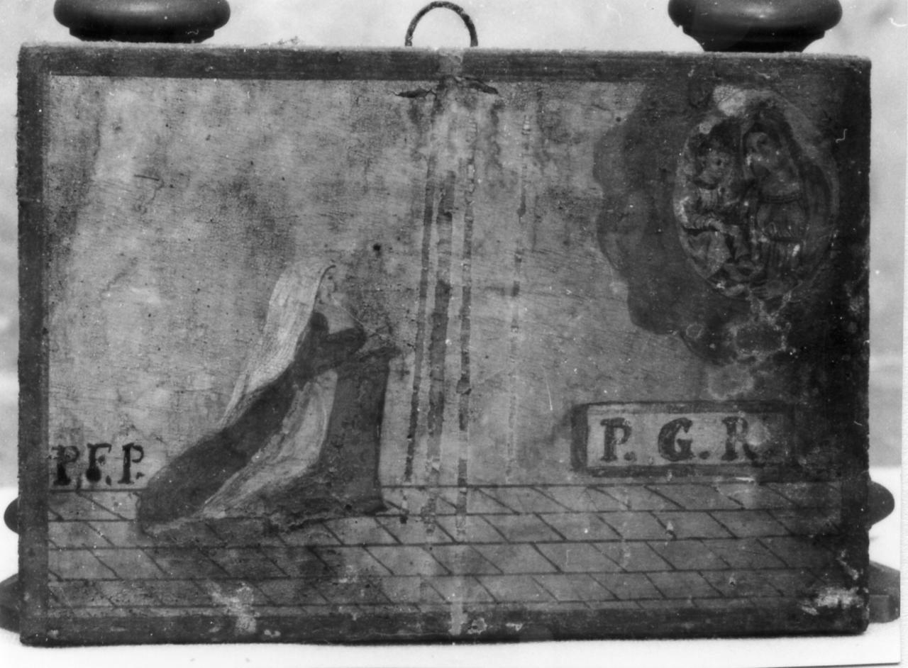 donna che prega (ex voto) - ambito modenese (inizio sec. XIX)