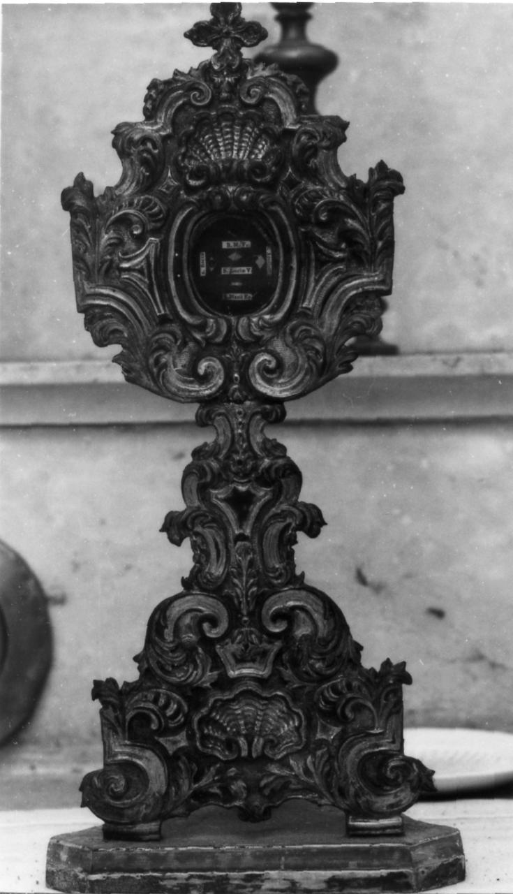 reliquiario - a ostensorio - bottega emiliana (seconda metà sec. XVIII)