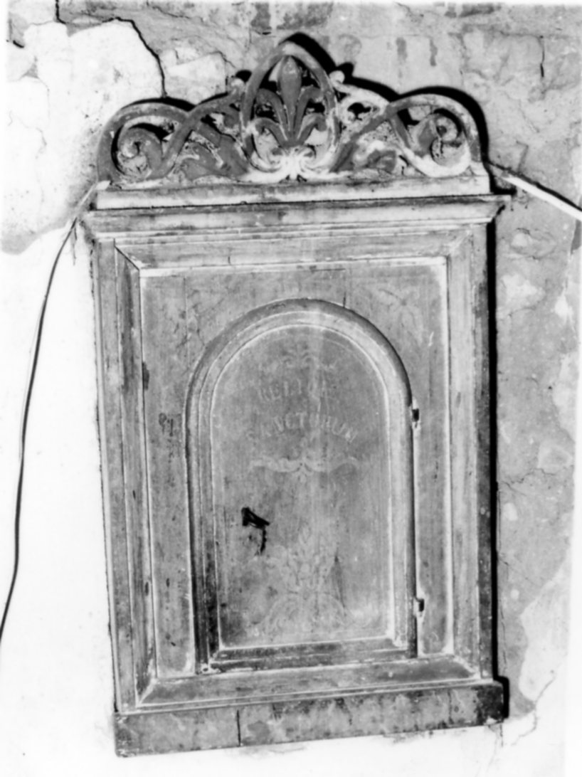 tabernacolo murale - bottega emiliana (metà sec. XIX)