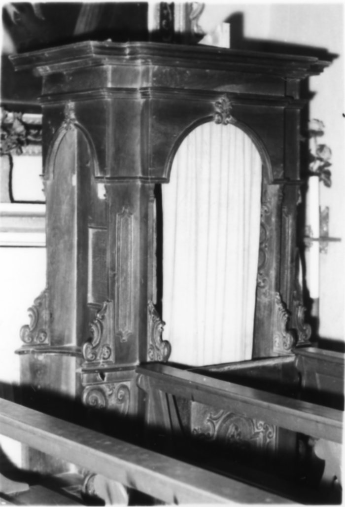 confessionale - bottega modenese (metà sec. XVIII)