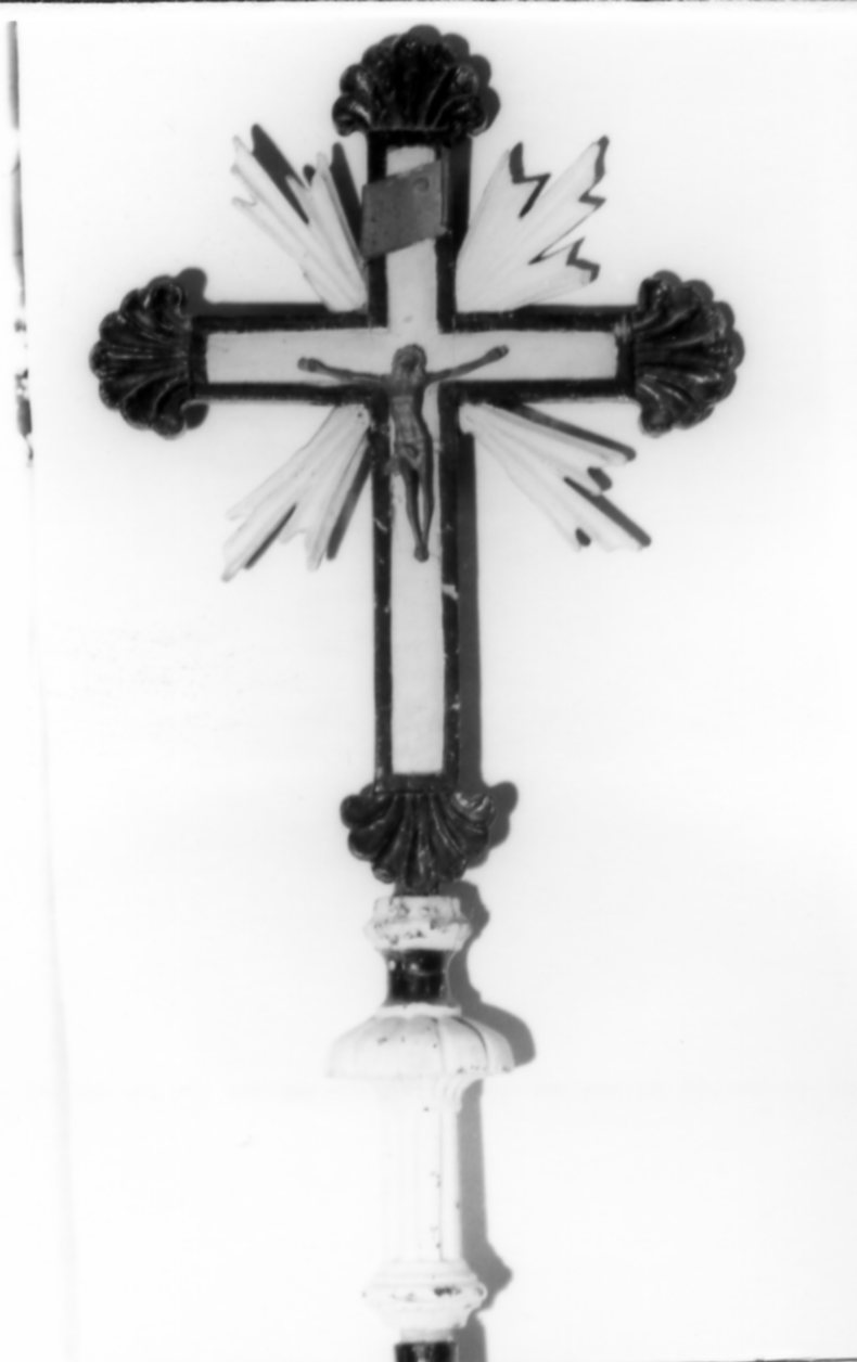 Cristo crocifisso (croce processionale) - bottega modenese (seconda metà sec. XVIII)