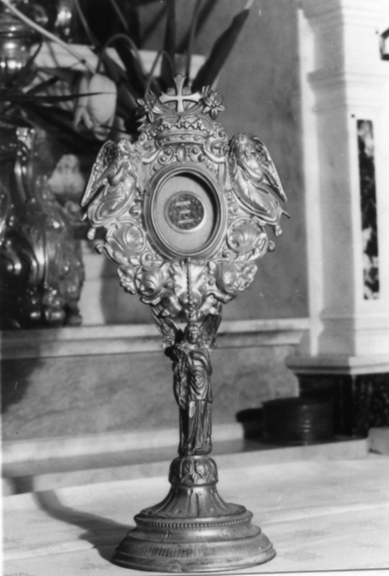 reliquiario - a ostensorio - bottega emiliana (prima metà sec. XIX)