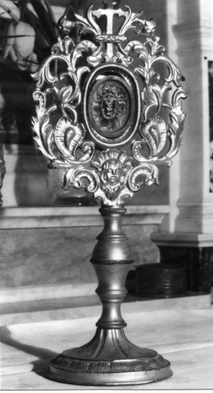 reliquiario - a ostensorio - bottega emiliana (prima metà sec. XIX)