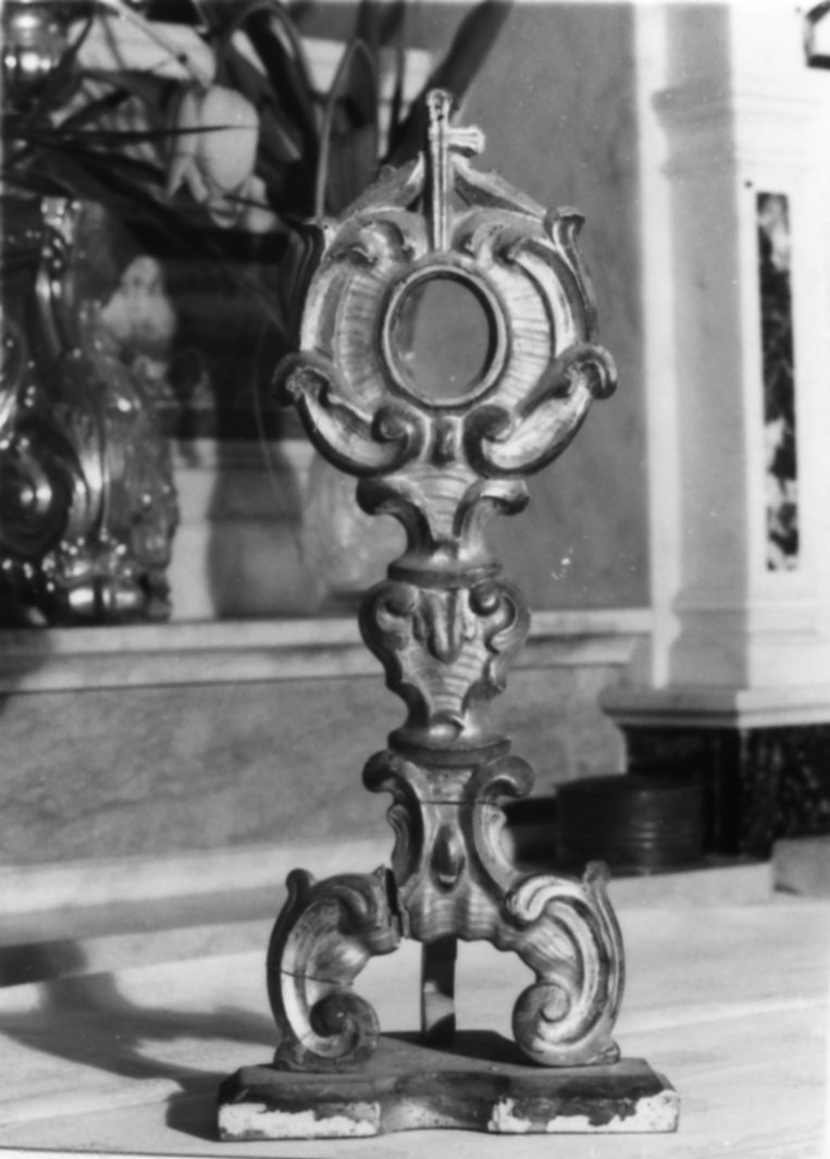 reliquiario - a ostensorio - bottega emiliana (seconda metà sec. XVIII)