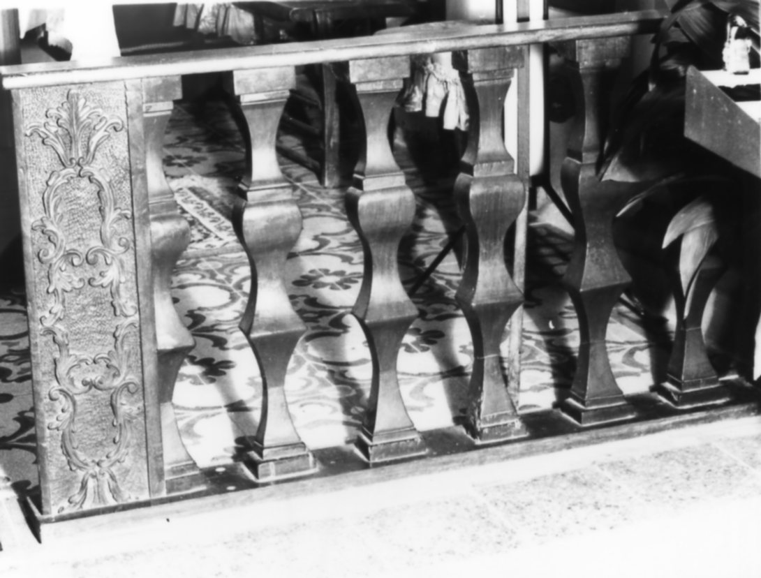 balaustrata - bottega modenese (seconda metà sec. XVIII)