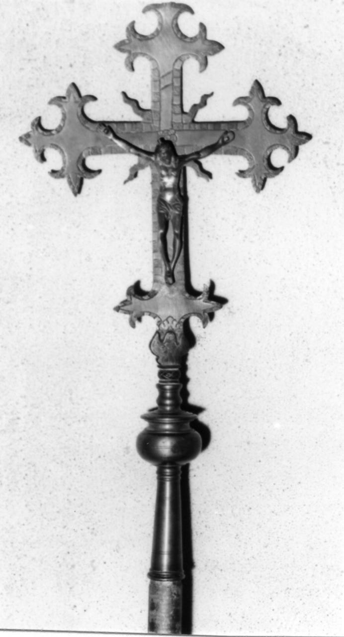 croce processionale - bottega emiliana (seconda metà sec. XVII)