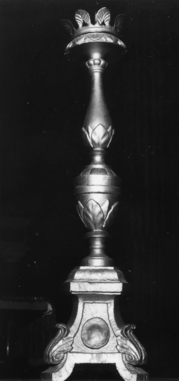 candeliere, serie - bottega emiliana (prima metà sec. XIX)