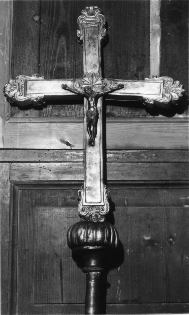 croce processionale - bottega emiliana (prima metà sec. XIX)