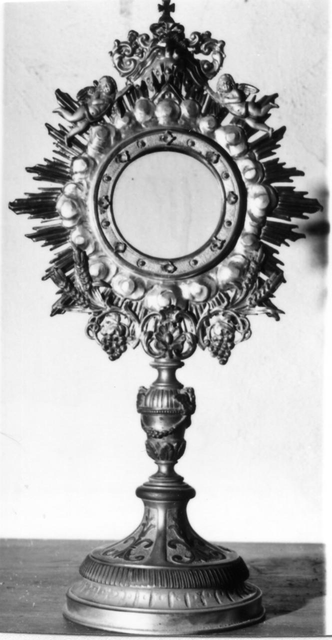 ostensorio - bottega emiliana (seconda metà sec. XIX)