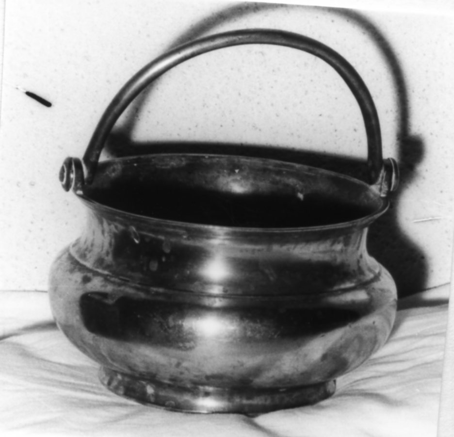 secchiello per l'acqua benedetta - bottega emiliana (inizio sec. XVIII)