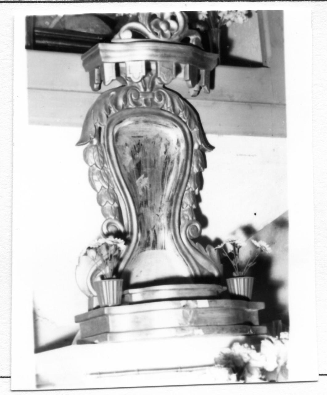 tronetto per esposizione eucaristica - bottega modenese (prima metà sec. XIX)