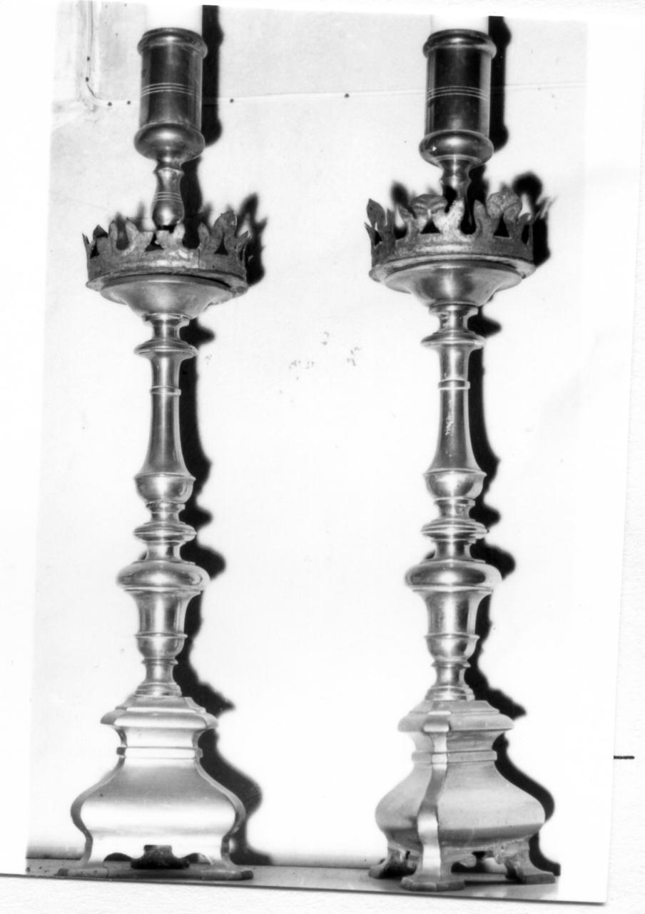 candeliere, serie - bottega bolognese (prima metà sec. XIX)