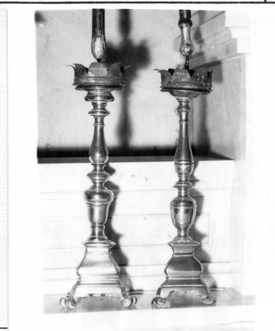 candeliere, serie - bottega bolognese (prima metà sec. XIX)