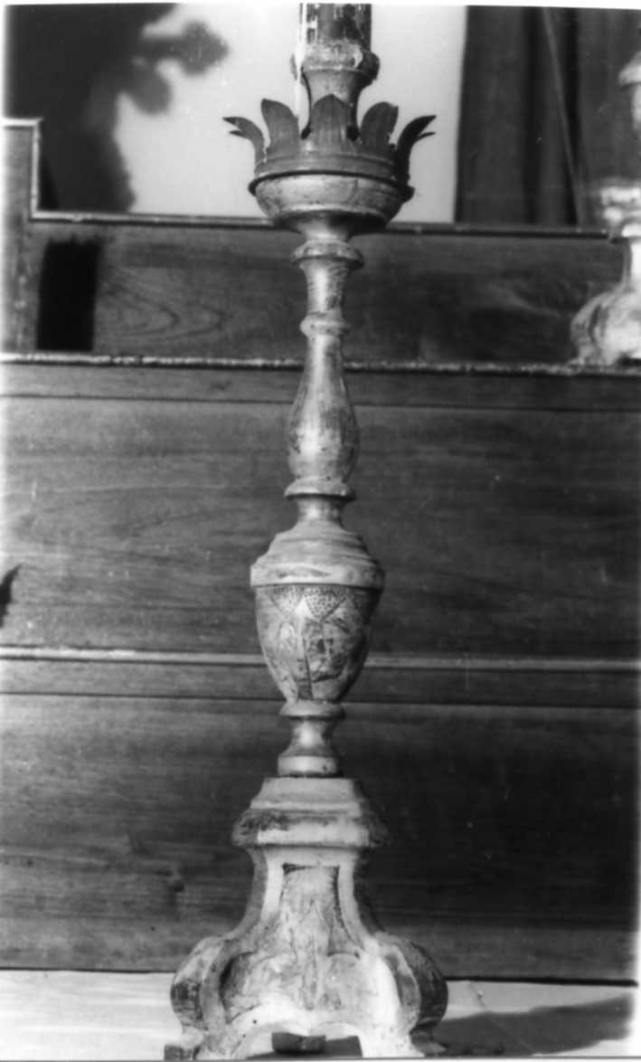 candeliere, serie - bottega emiliana (prima metà sec. XIX)