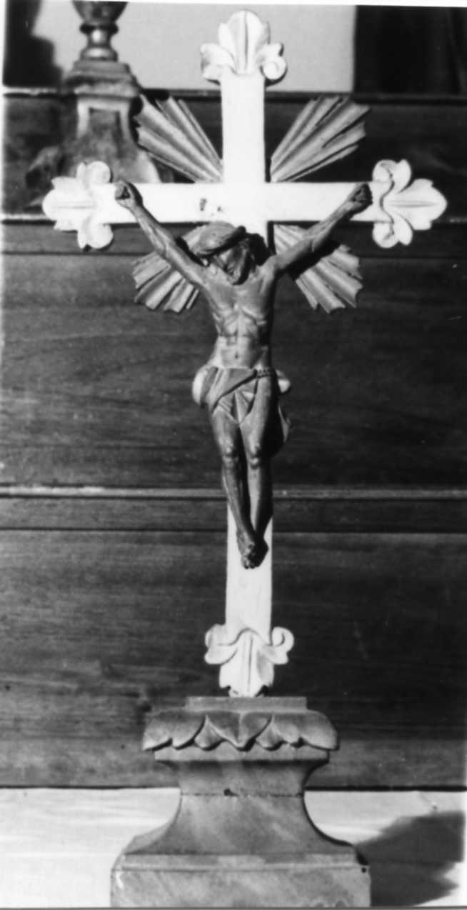 Cristo crocifisso (croce d'altare) - bottega emiliana (prima metà sec. XIX)
