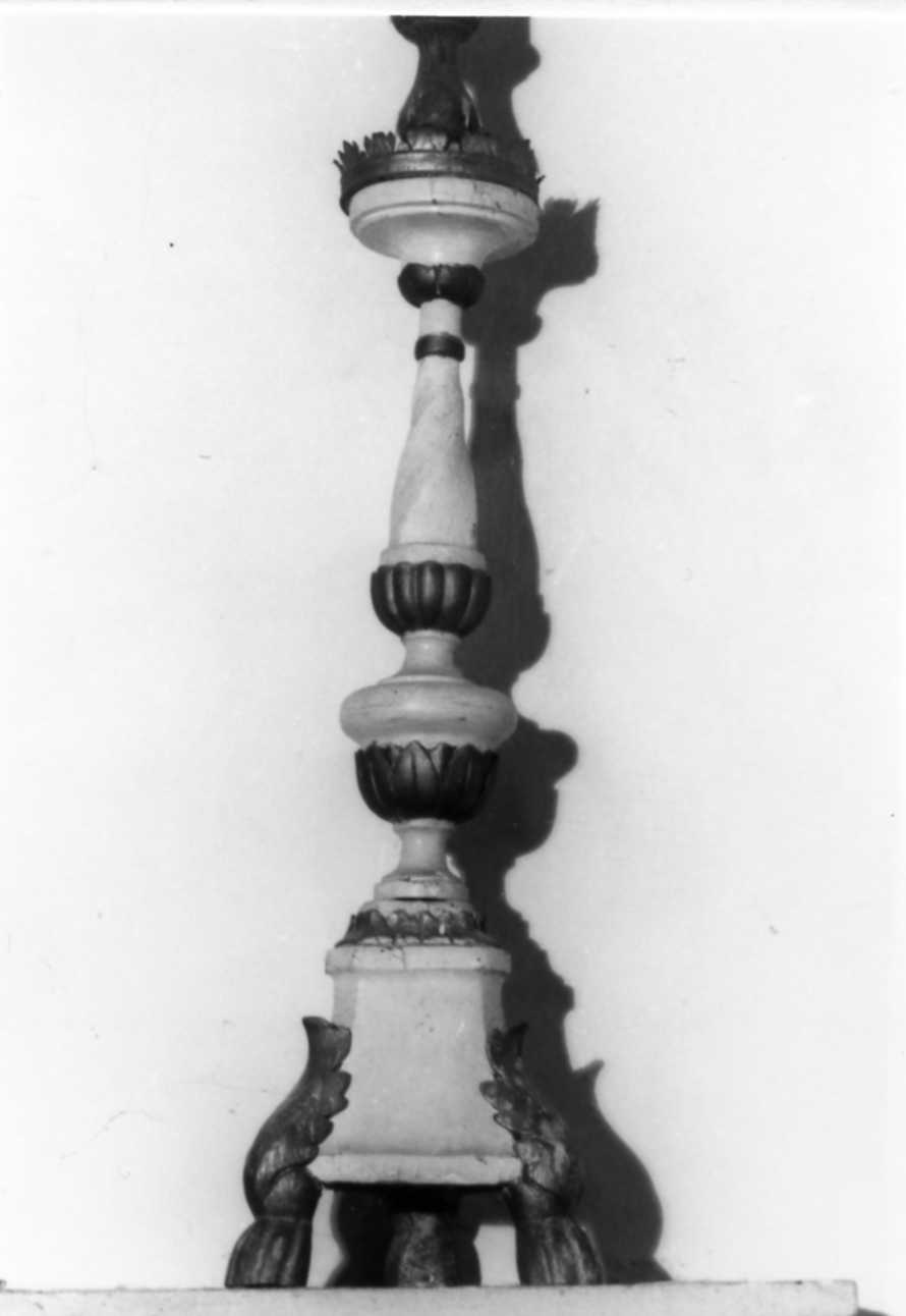 candeliere, serie - bottega modenese (prima metà sec. XIX)