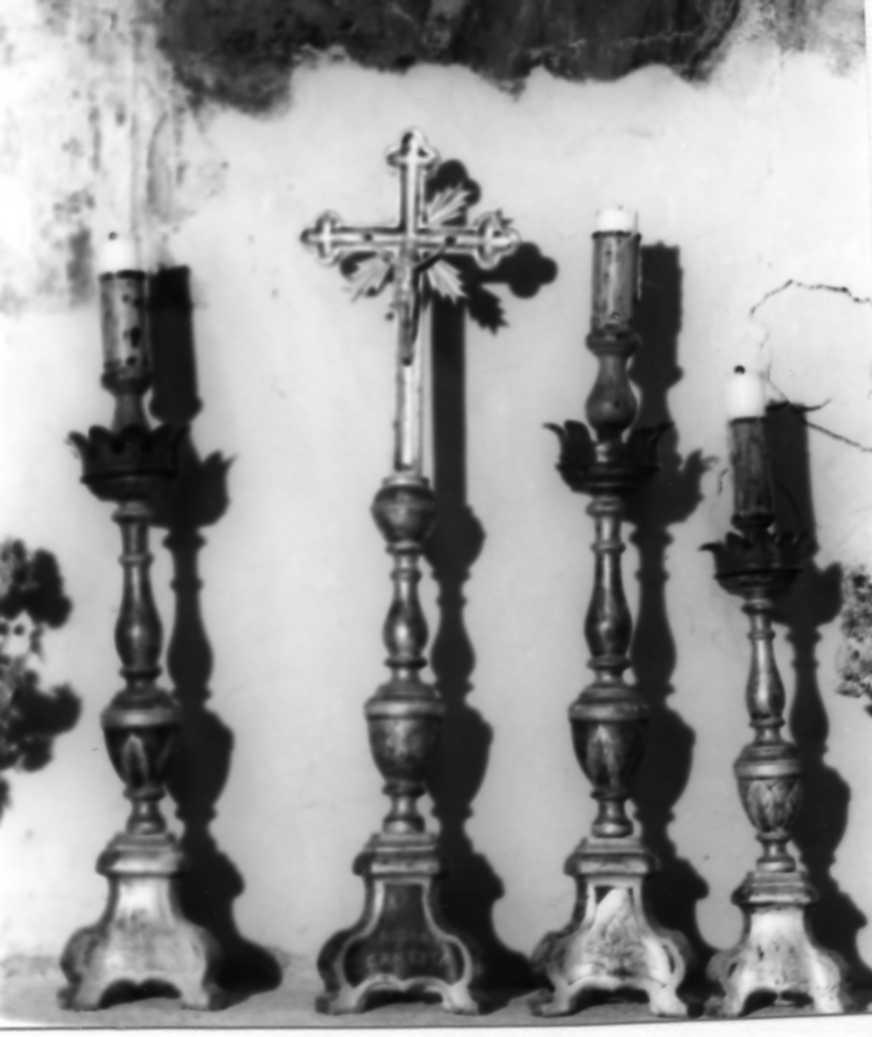 candeliere, serie - bottega emiliana (prima metà sec. XIX)