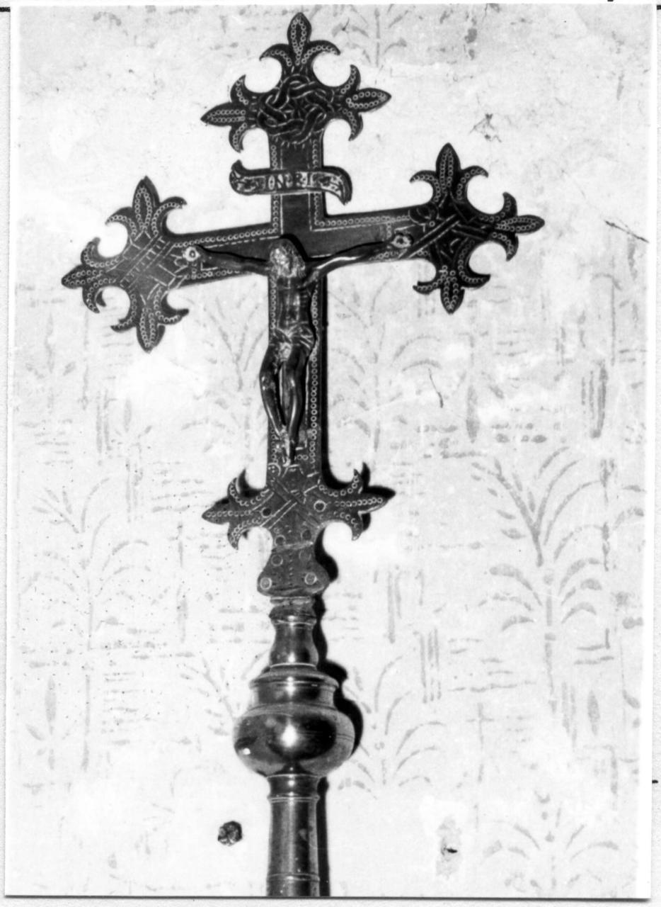 croce processionale - bottega emiliana (seconda metà sec. XVII)