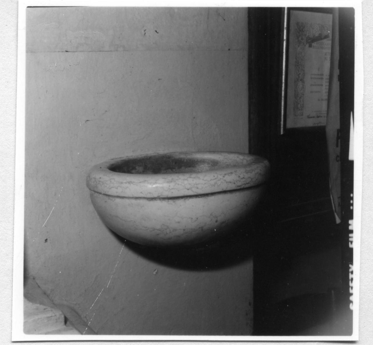 acquasantiera, serie - bottega modenese (prima metà sec. XIX)