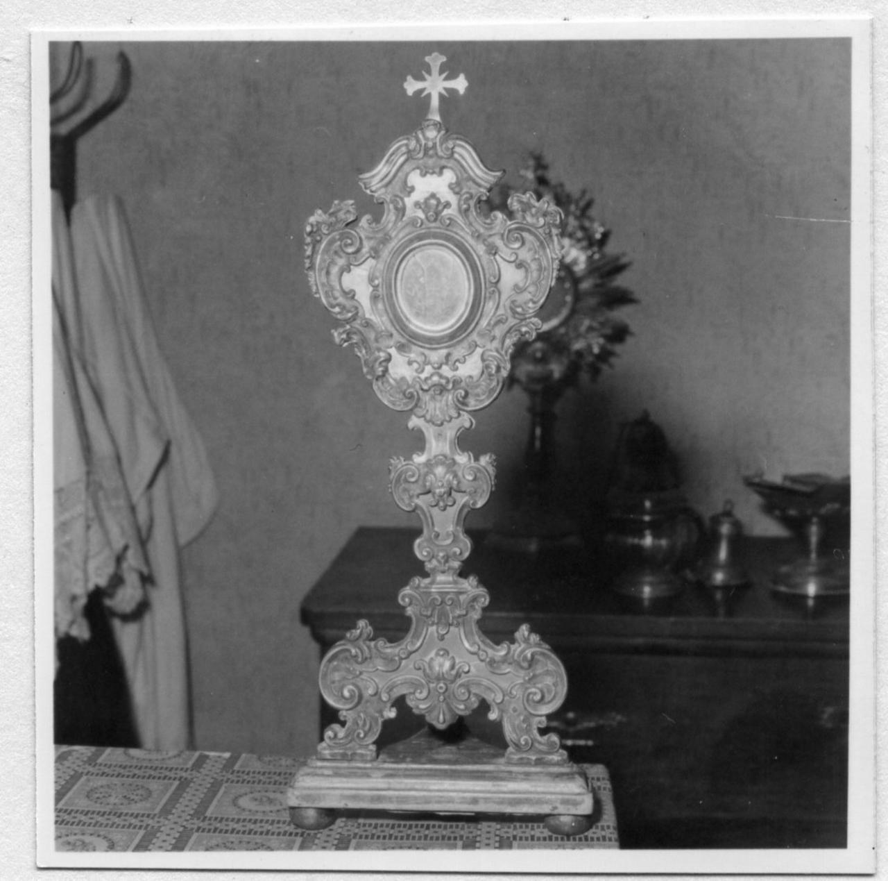 reliquiario - a ostensorio - bottega emiliana (seconda metà sec. XVIII)