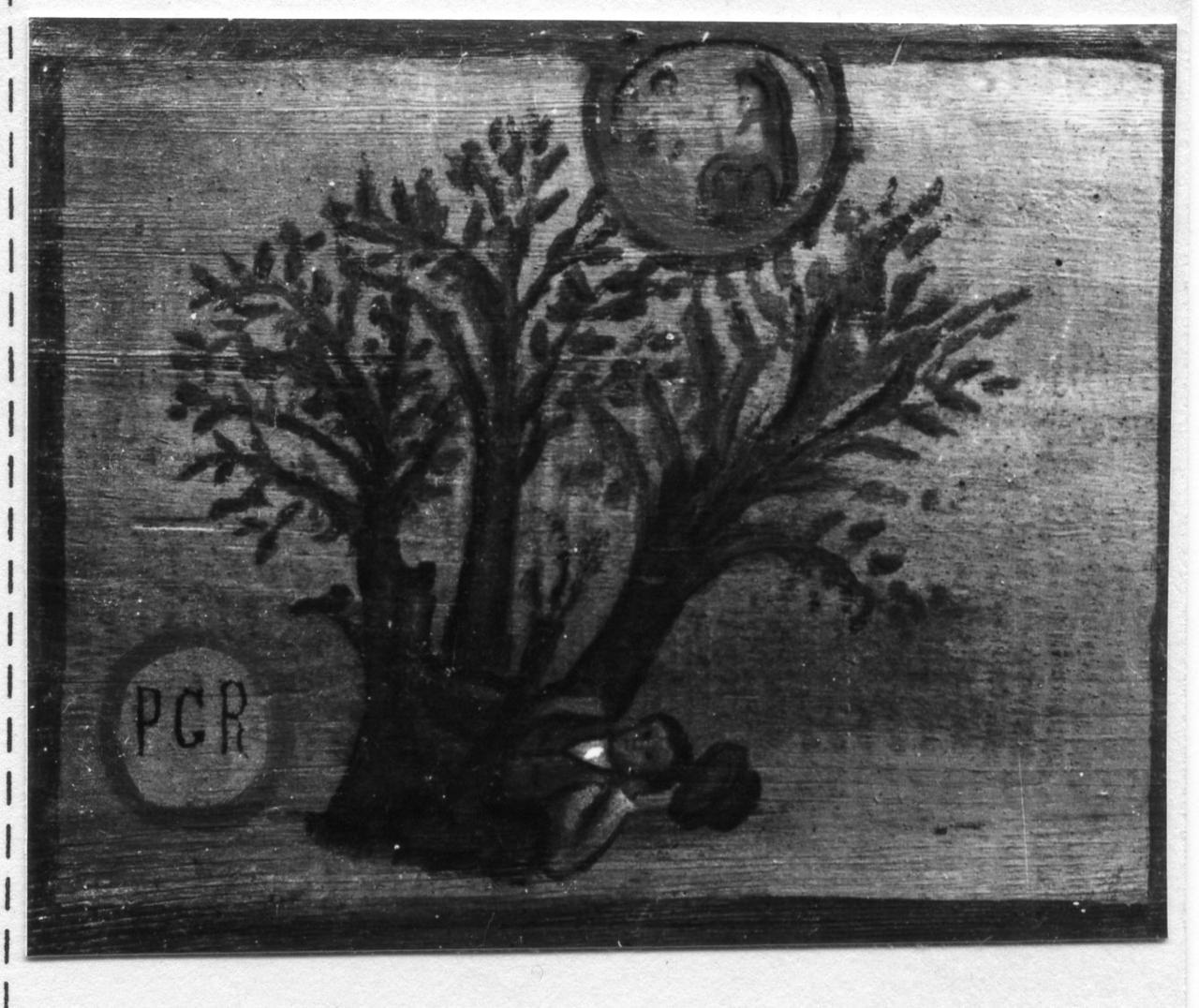 caduta da un albero (ex voto) - ambito modenese (fine sec. XIX)