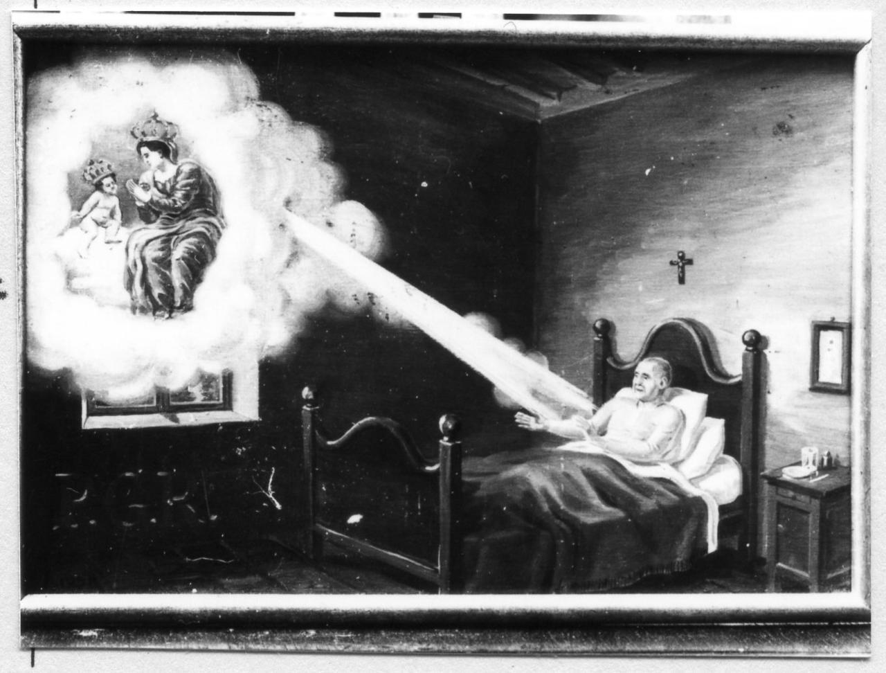 guarigione miracolosa (ex voto) - ambito modenese (seconda metà sec. XIX)