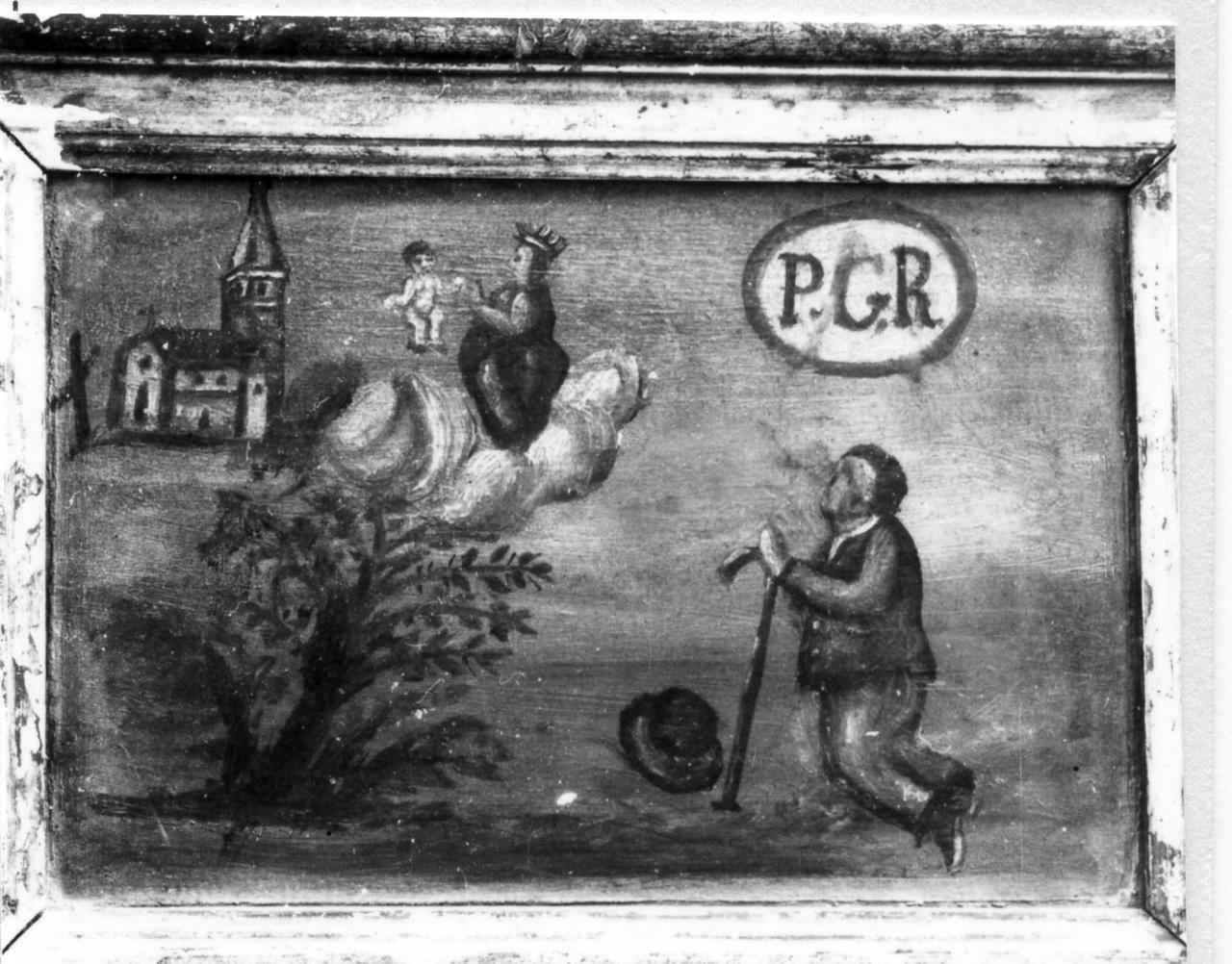 guarigione miracolosa (ex voto) - ambito modenese (fine sec. XIX)