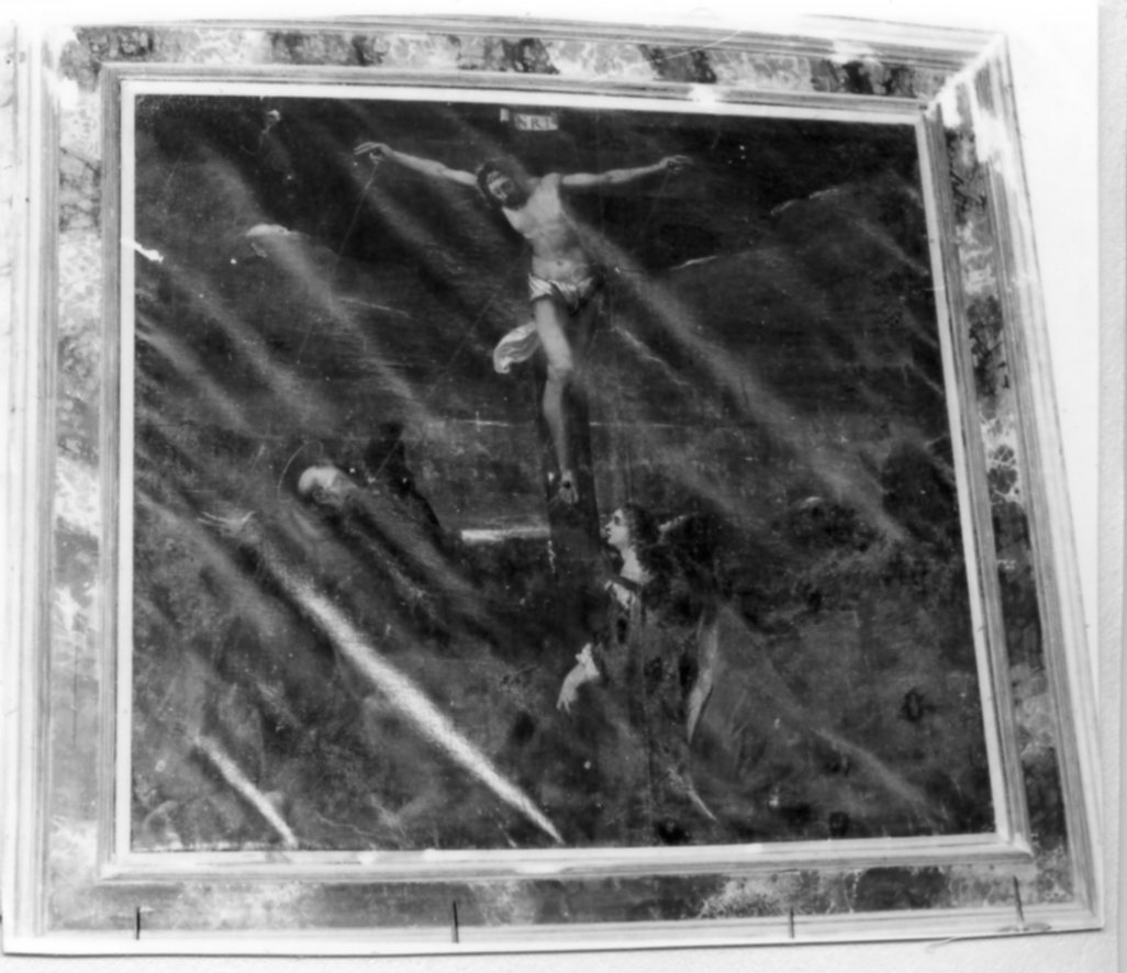 Cristo crocifisso con San Francesco e la Maddalena (dipinto) - ambito emiliano (prima metà sec. XVII)