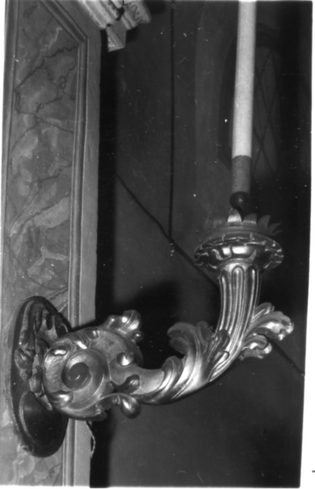 braccio di candelabro, serie - bottega emiliana (metà sec. XVIII)