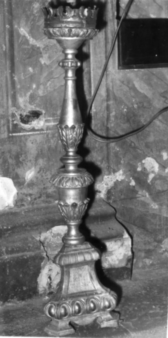 candeliere, serie - bottega emiliana (prima metà sec. XIX)