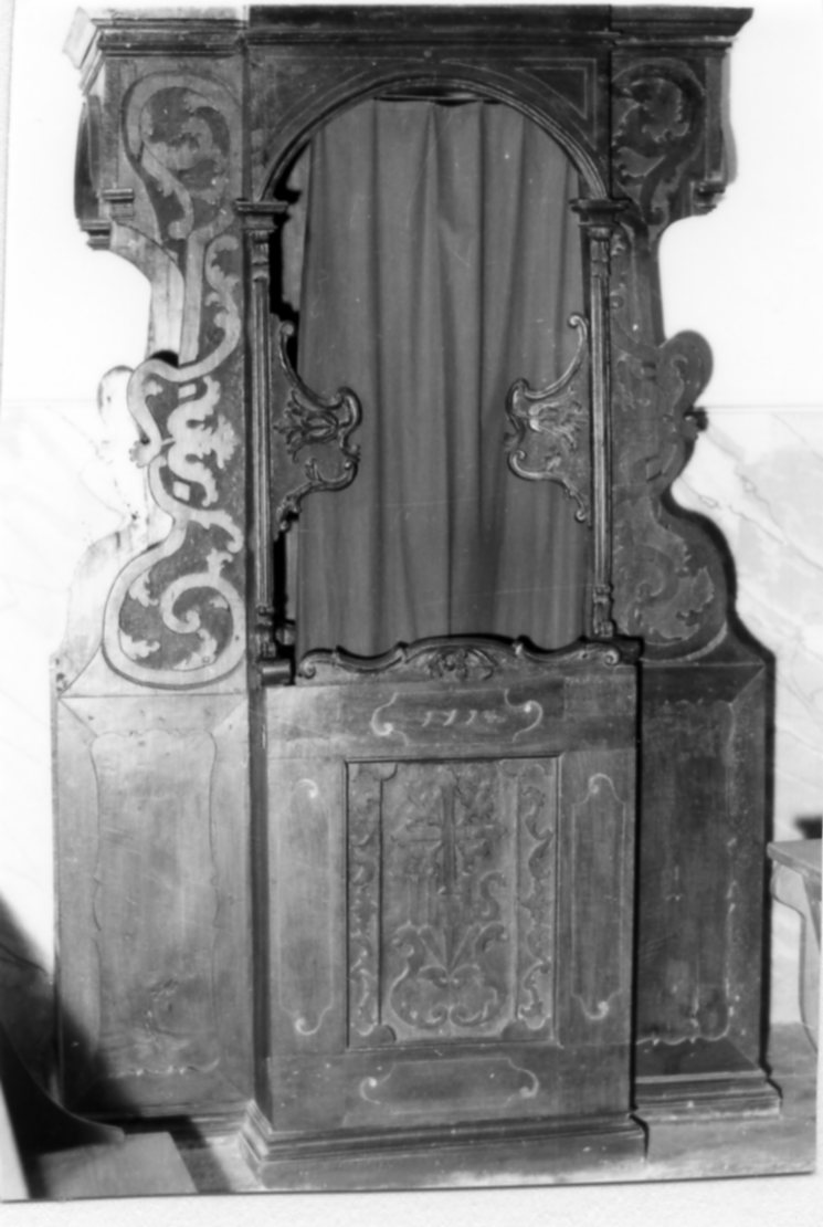 confessionale, serie - bottega modenese (seconda metà sec. XVIII)
