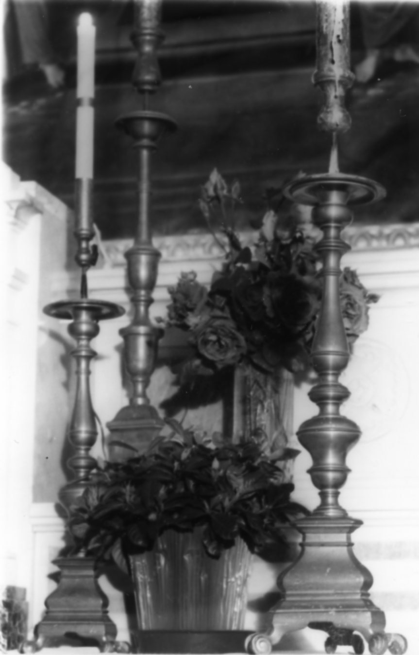 candeliere, serie - bottega bolognese (seconda metà sec. XIX)