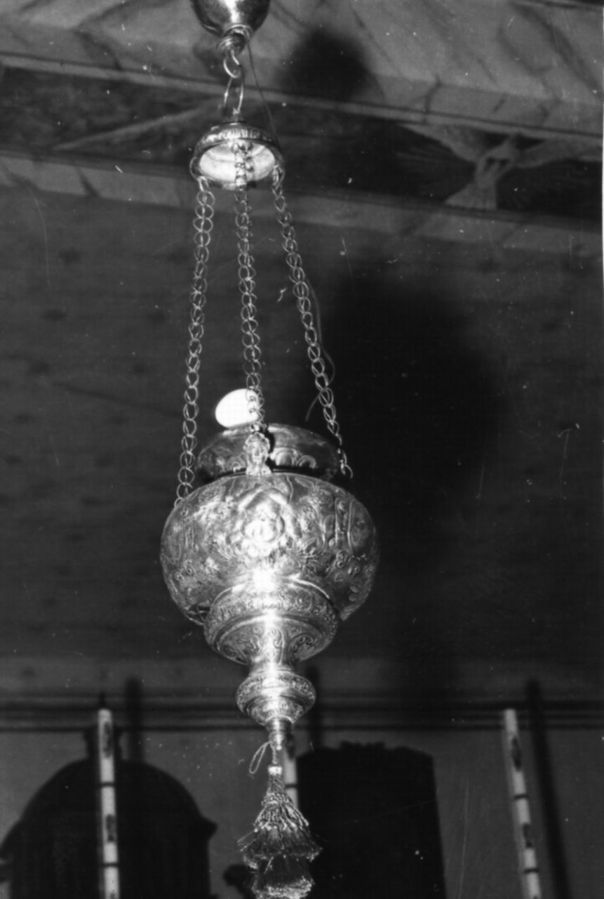 lampada pensile - bottega emiliana (inizio sec. XVIII)