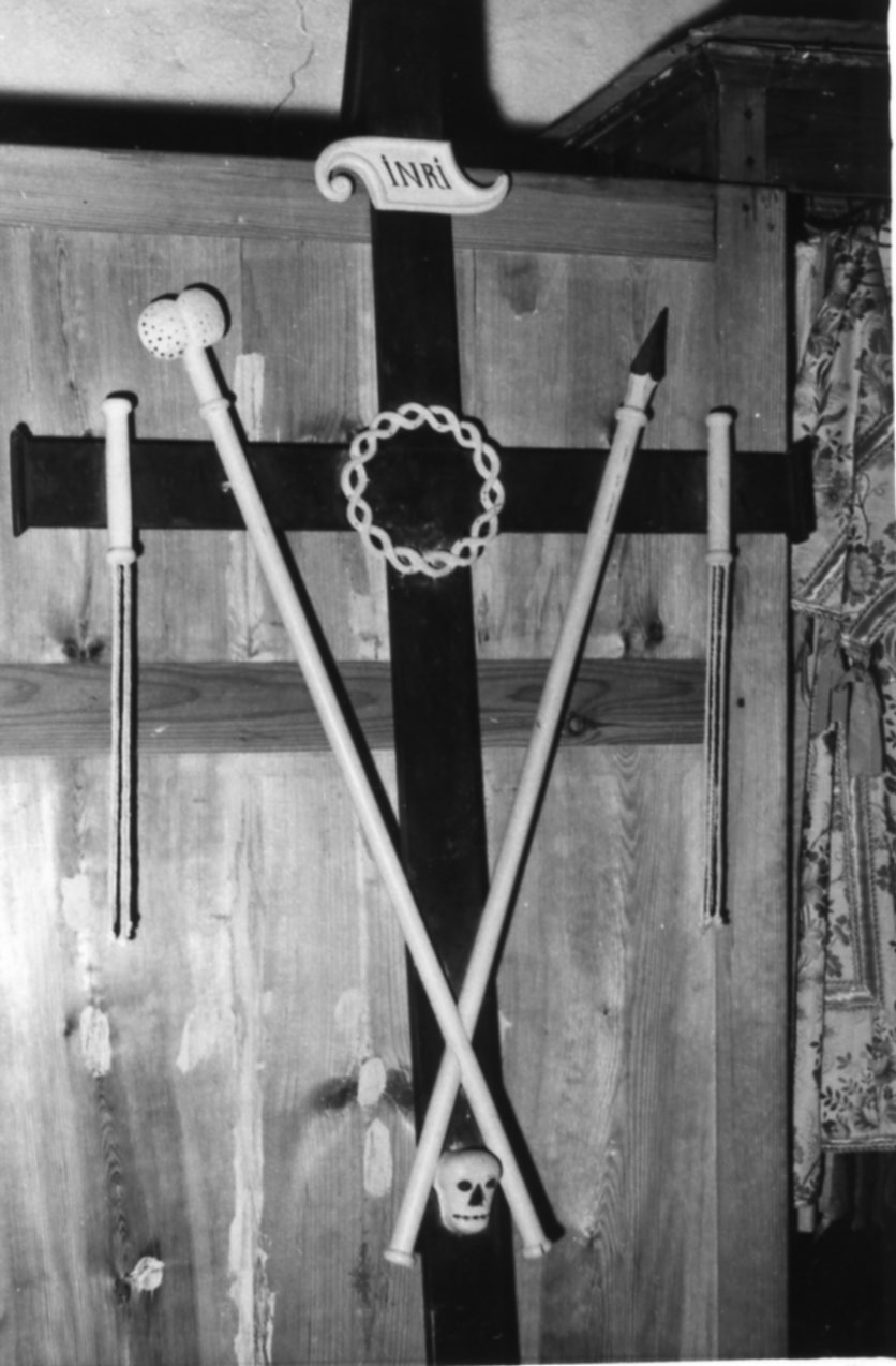 strumenti della passione (croce della Passione) - bottega modenese (seconda metà sec. XIX)