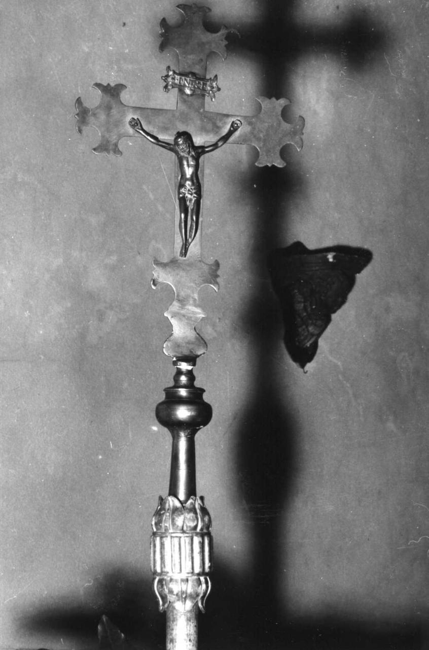 croce processionale - bottega emiliana (inizio sec. XVIII)