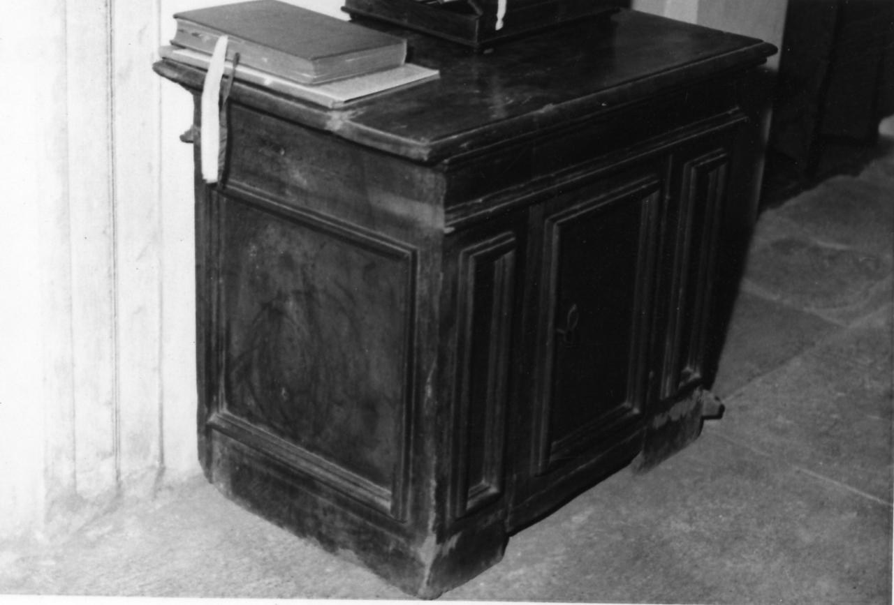 credenzina, serie - bottega modenese (seconda metà sec. XVII)