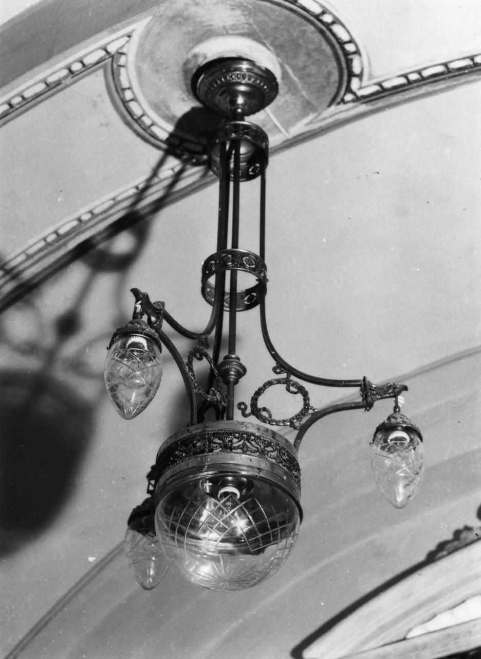 lampadario - manifattura italiana (sec. XX)