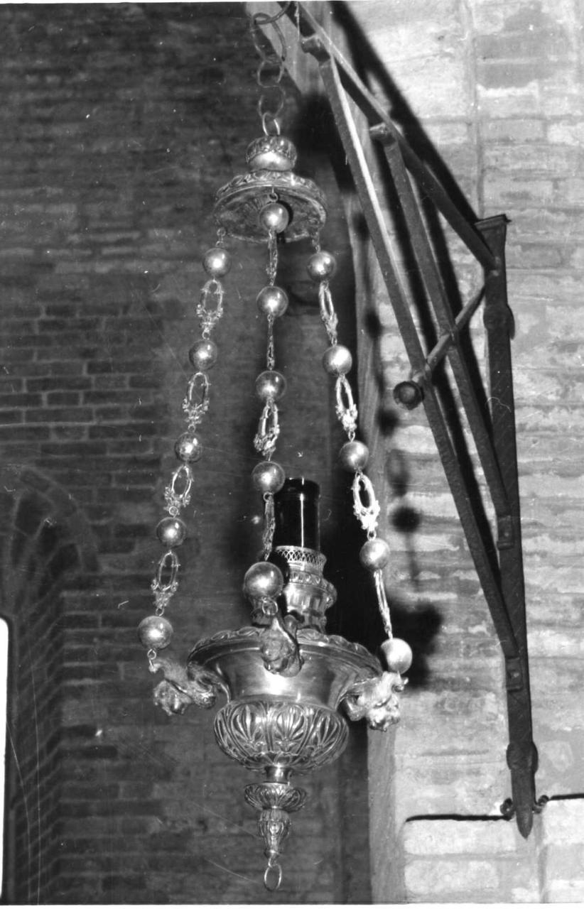 lampada pensile - bottega emiliana (prima metà sec. XIX)