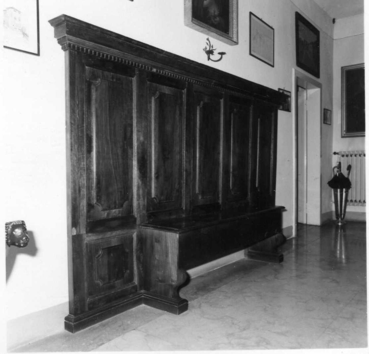 sedile - bottega emiliana (prima metà sec. XVIII)