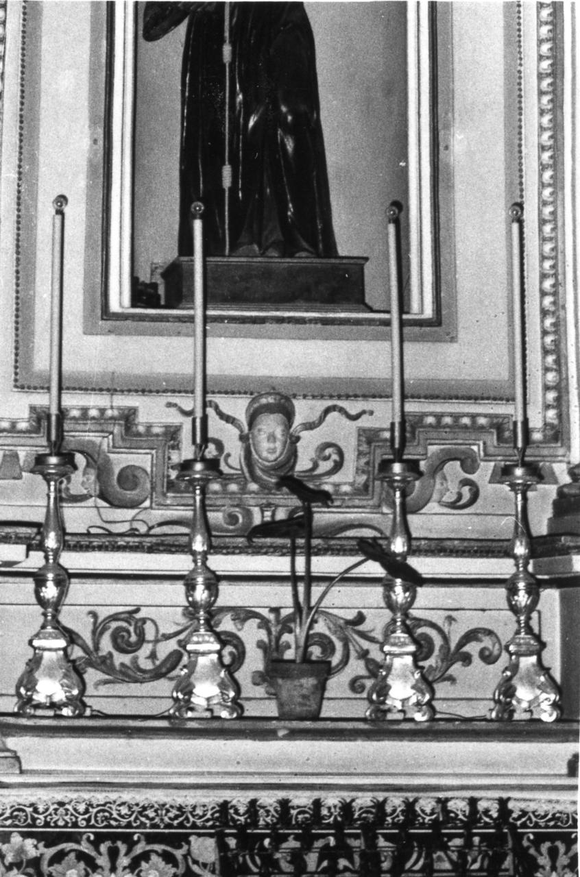 candeliere, serie - bottega modenese (inizio sec. XIX)