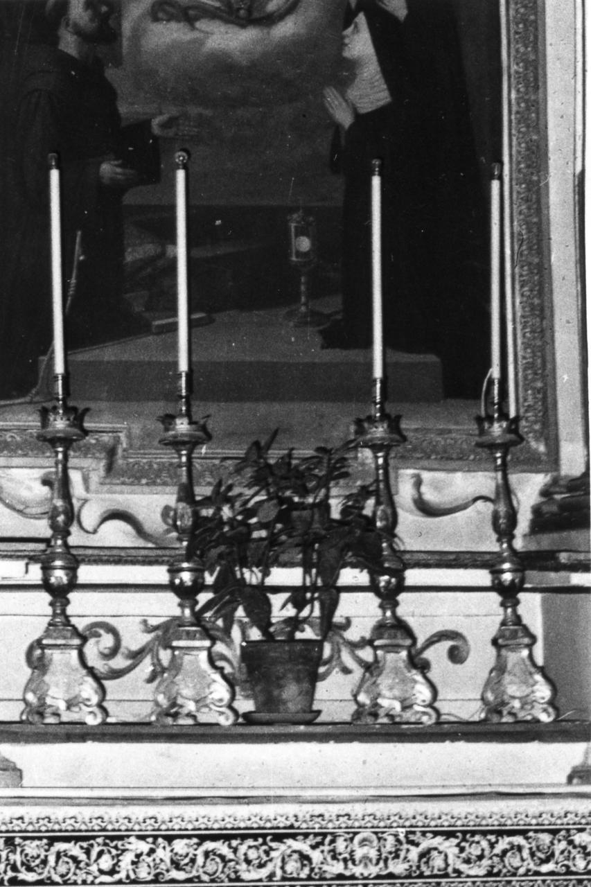 candeliere, serie - bottega modenese (inizio sec. XIX)