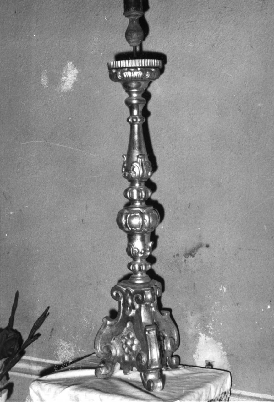 candeliere, serie - bottega emiliana (metà sec. XVIII)