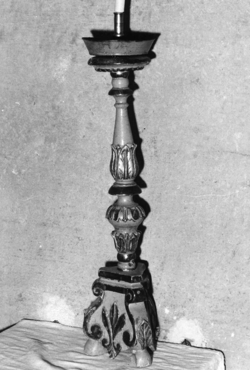 candeliere, serie - bottega modenese (prima metà sec. XVIII)