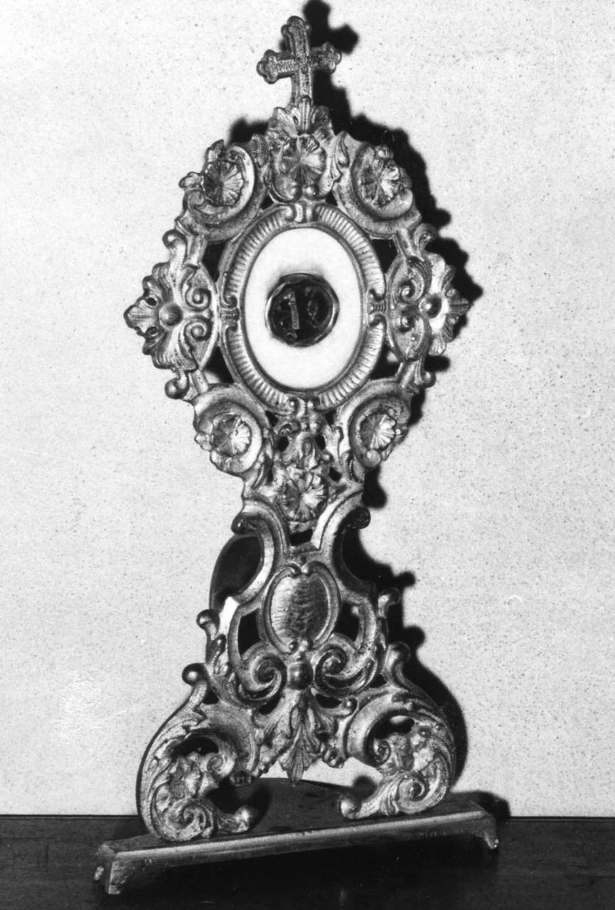 reliquiario - a ostensorio - bottega emiliana (metà sec. XIX)