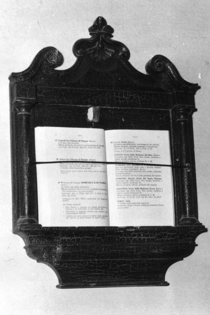 leggio - bottega modenese (metà sec. XIX)