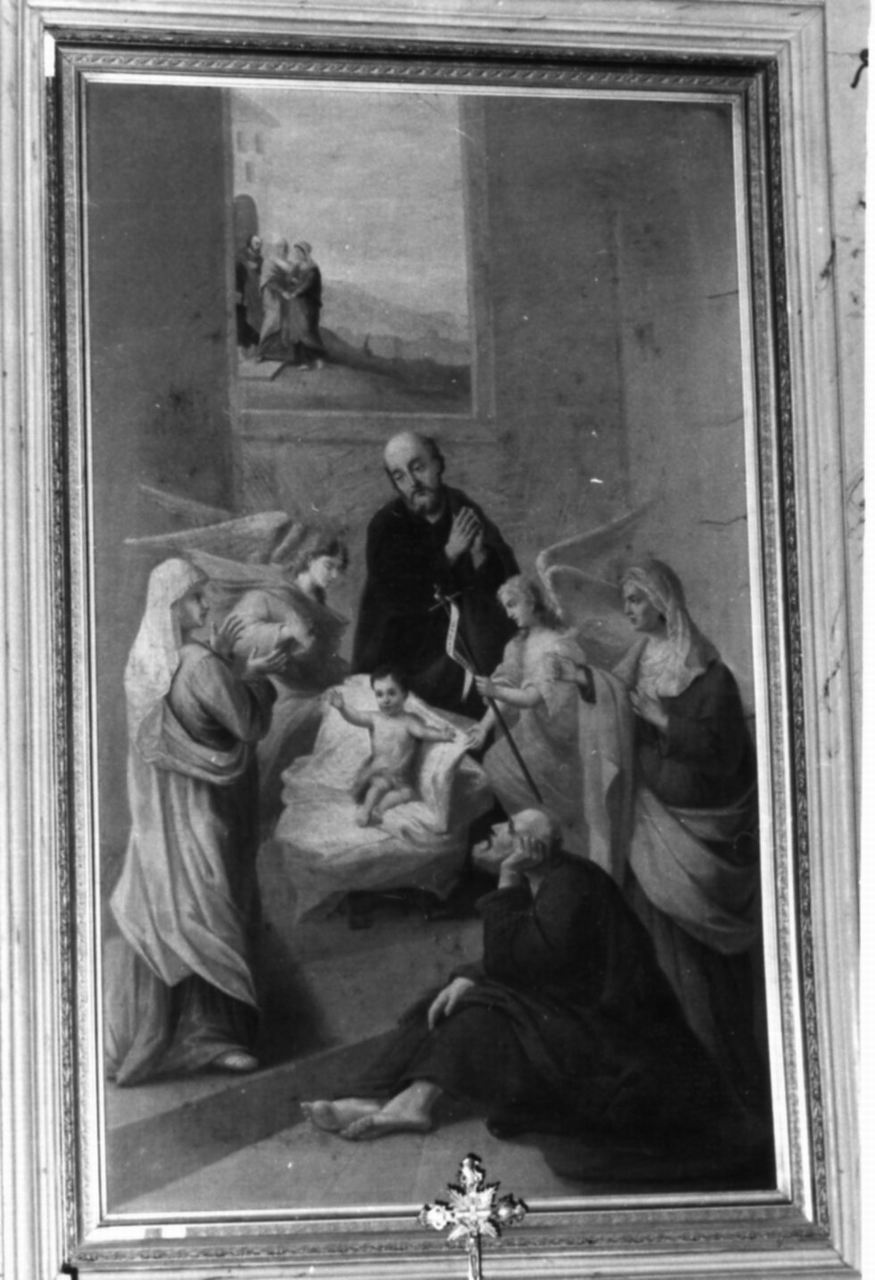natività di Gesù (dipinto) di Tommasini C (seconda metà sec. XIX)