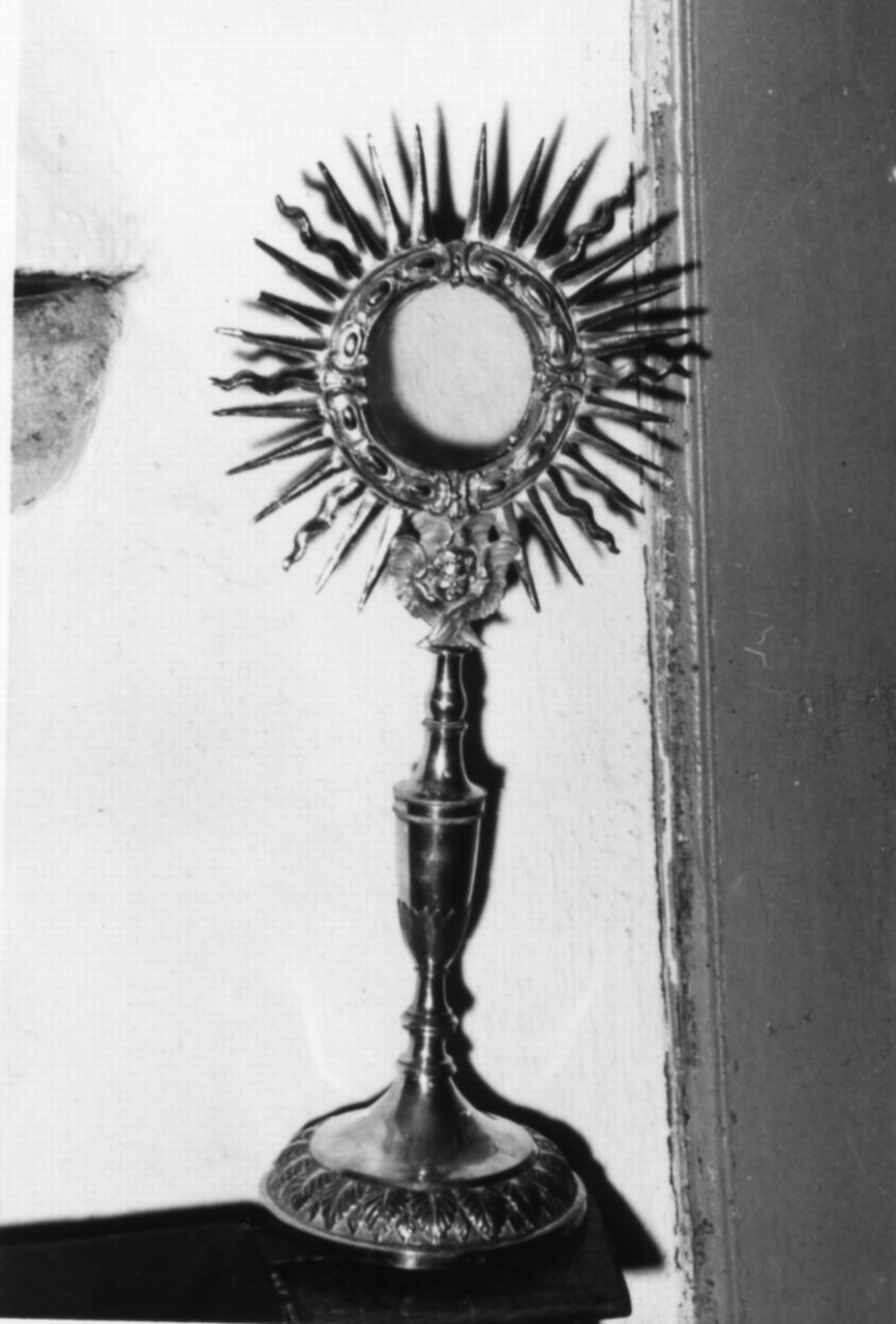 ostensorio - a raggiera - bottega modenese (inizio sec. XIX)